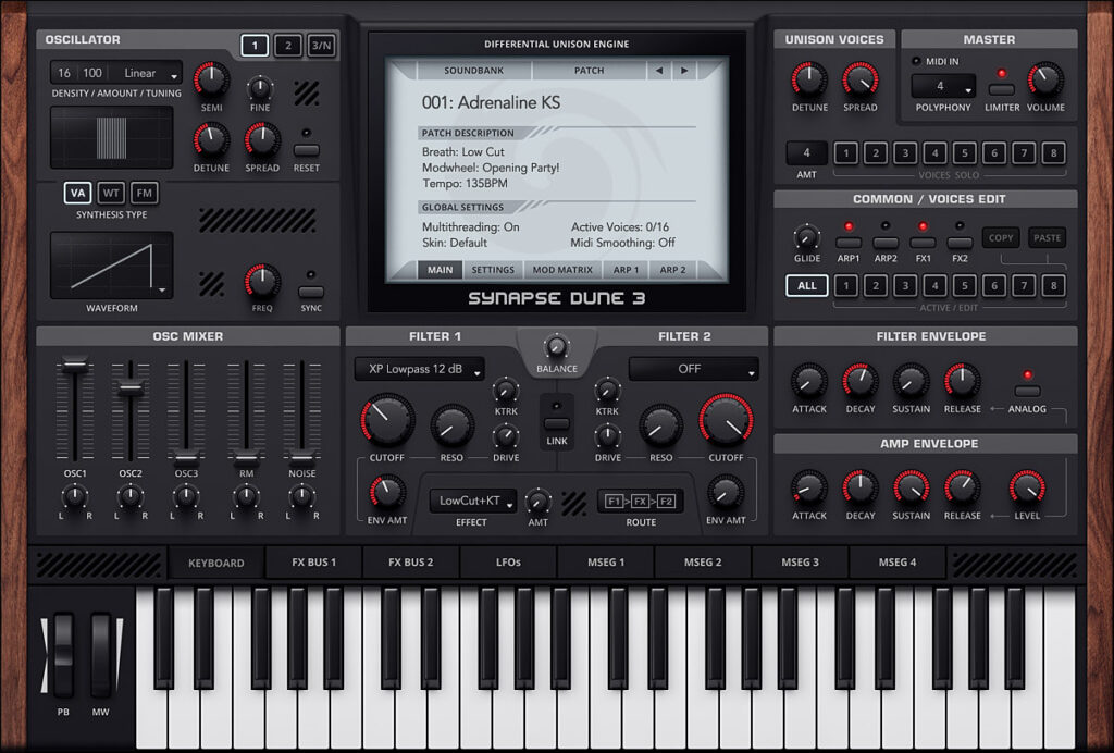 Synapse Audio – DUNE 3 Torrent v3.6.4 VSTi, VSTi3, AAX x64 [Win]