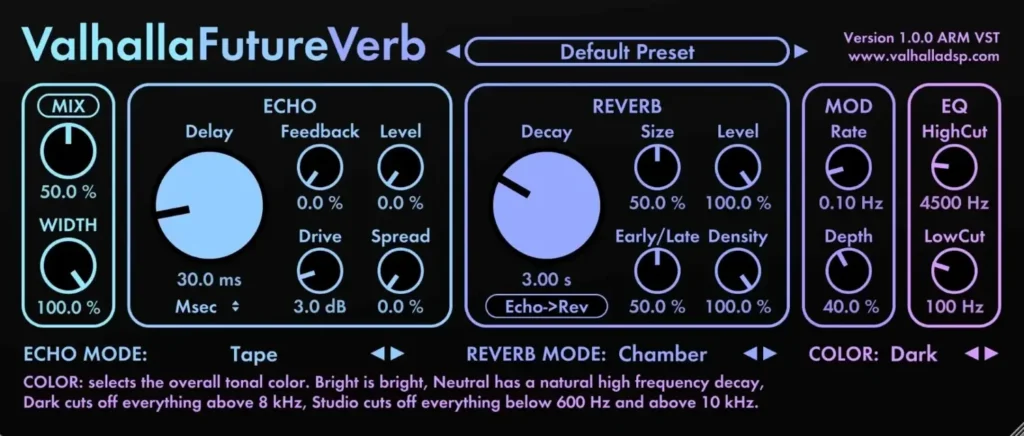 Valhalla DSP – Valhalla FutureVerb Torrent v1.0.0.8 VST, VST3, AAX x64 [Win]