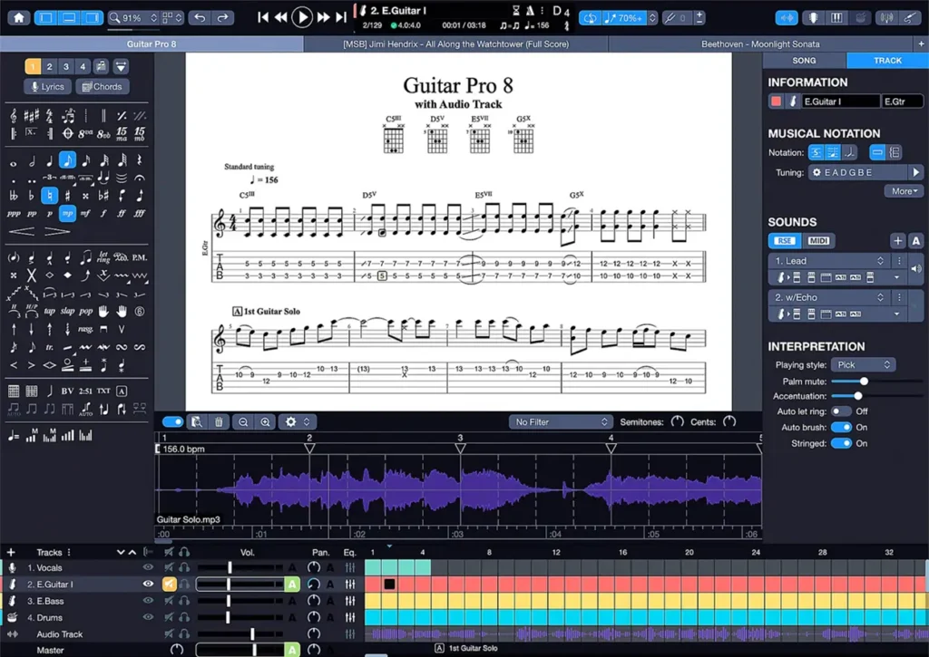 Arobas Music – Guitar Pro 8 Torrent v8.1.5 STANDALONE x64 + Soundbanks [Win]
